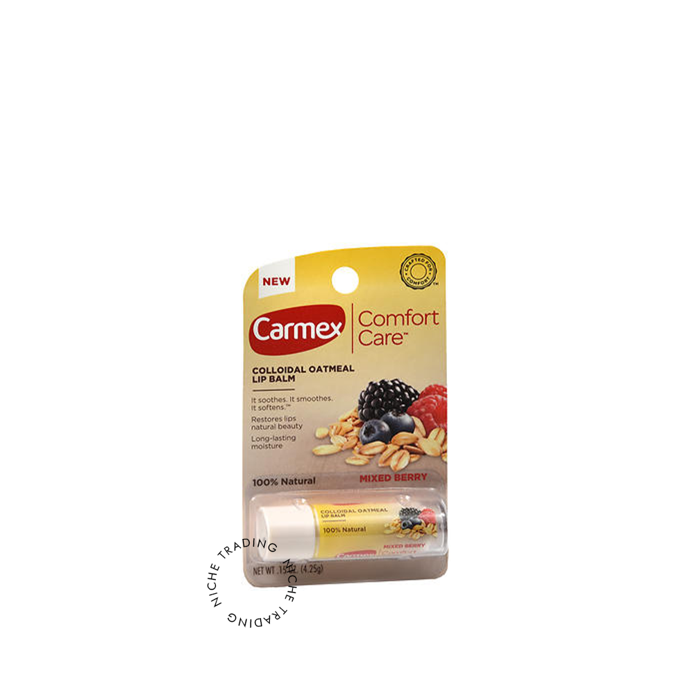 Carmex 0.15oz Comfort Care Lip Balm Stick – Berry Flavor Blister Pack - Carmex | Niche Trading Qatar