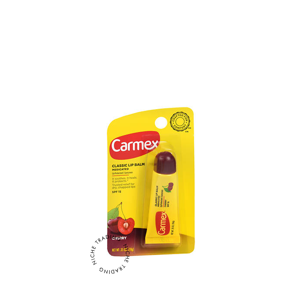 Carmex Moisturizing Lip Balm Daily Care – Fresh Cherry Scent | 10g - Carmex | Niche Trading Qatar