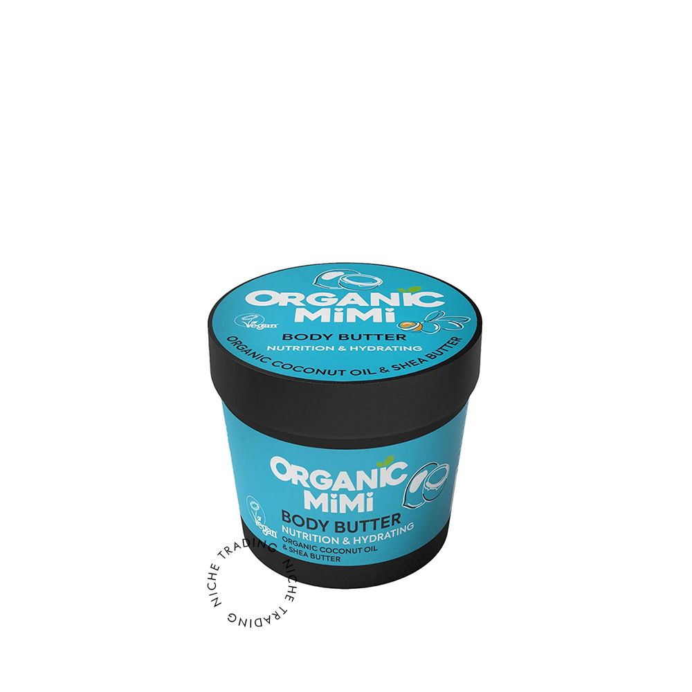 Body Butter Nutrition & Hydrating Coconut & Shea, 100ml - Organic Mimi | Niche Trading Qatar