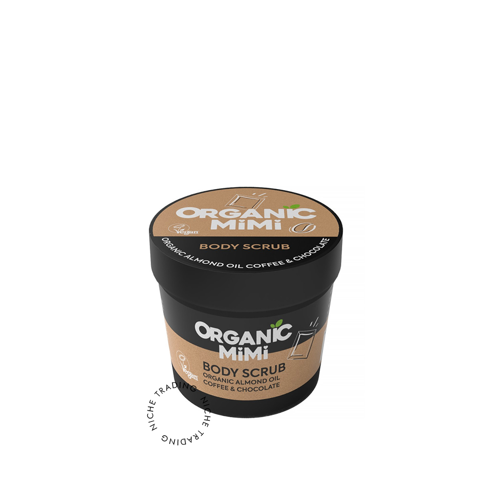 Body Scrub Coffee & Chocolate, 120g - Organic Mimi | Niche Trading Qatar