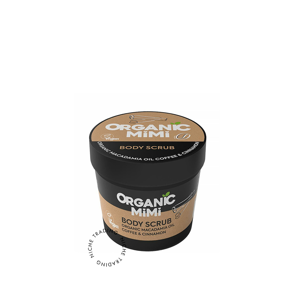 Body Scrub Coffee & Cinnamon, 120g - Organic Mimi | Niche Trading Qatar