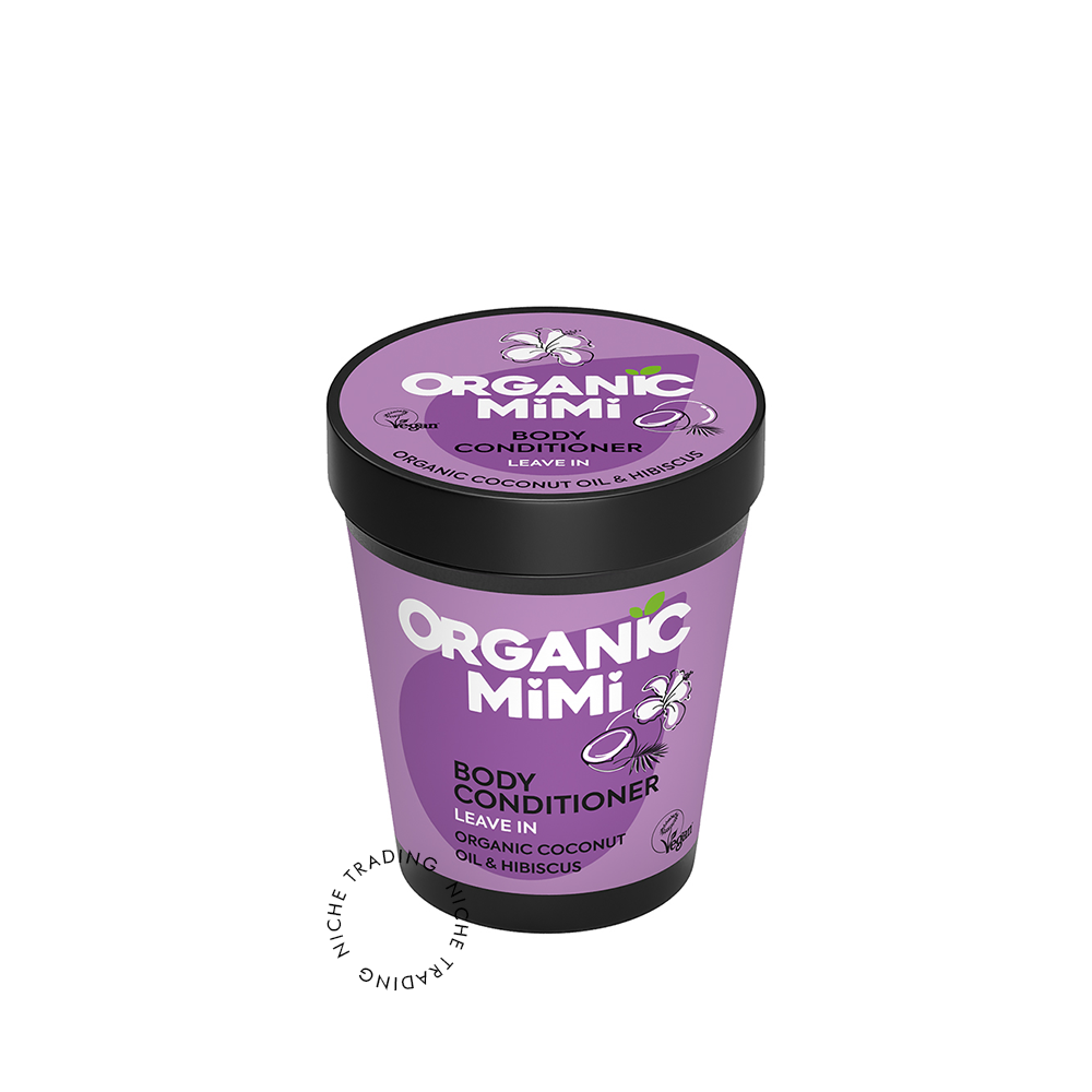 Body Conditioner Leave in Coconut & Hibiscus, 200ml - Organic Mimi | Niche Trading Qatar