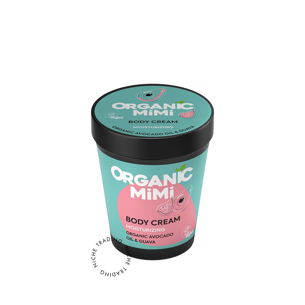 Body Cream Moisturizing Avocado & Guava, 200ml - Organic Mimi | Niche Trading Qatar
