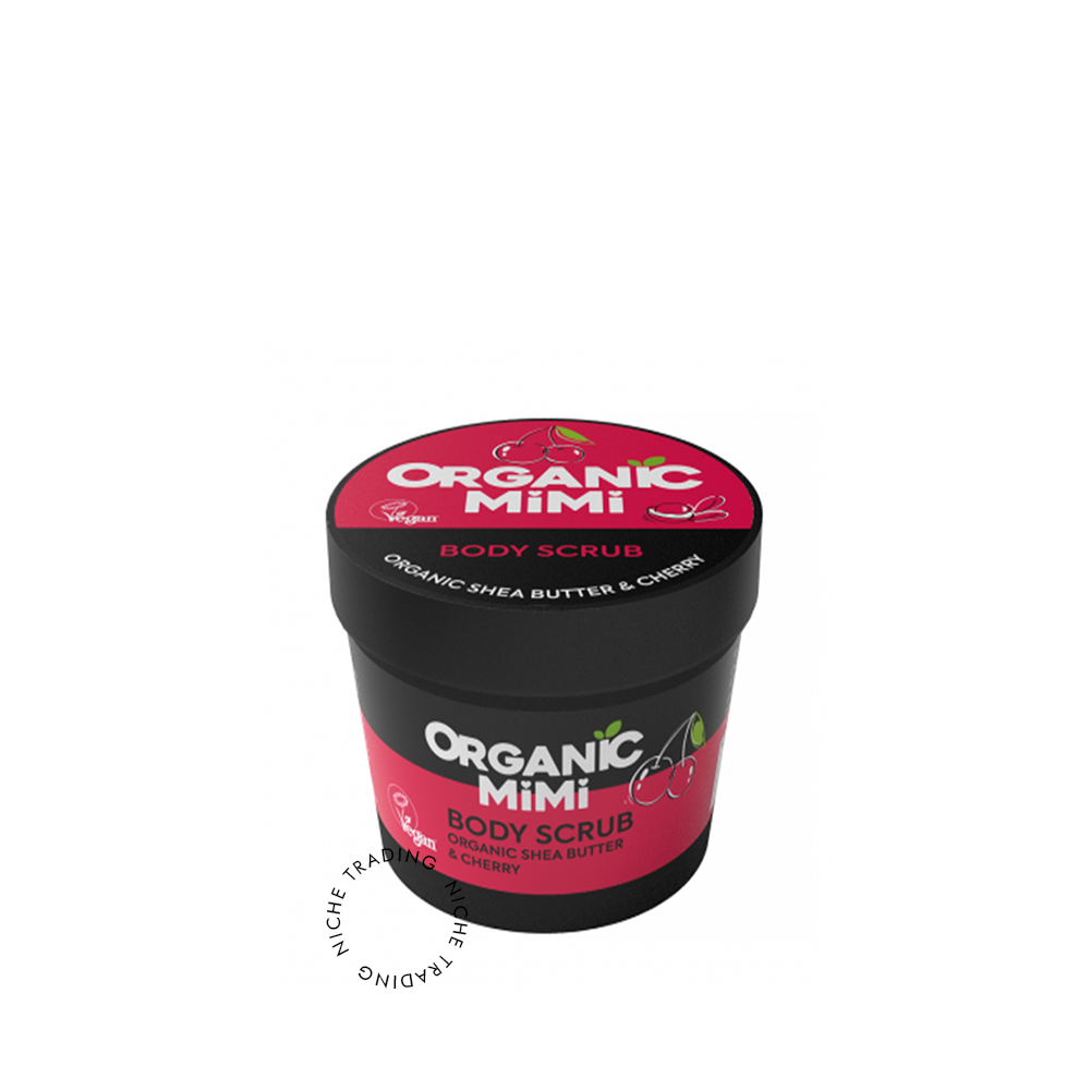 Body Scrub Shea & Cherry, 120g - Organic Mimi | Niche Trading Qatar