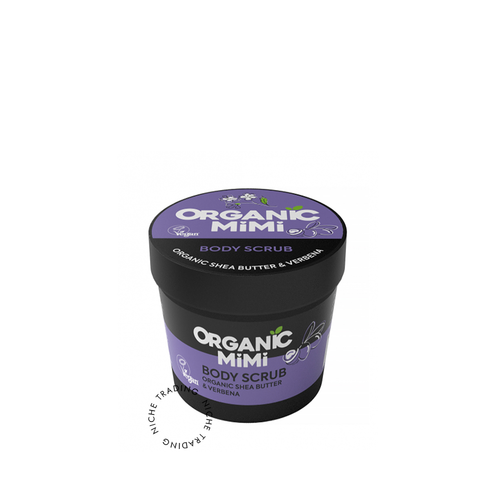 Body Scrub Shea & Verbena, 120g - Organic Mimi | Niche Trading Qatar