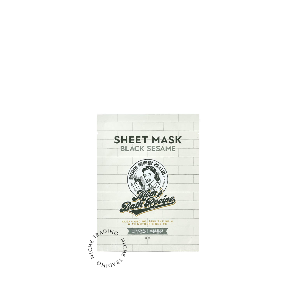 Moms Bath Recipe Black Sesame Sheet Mask single 25ml