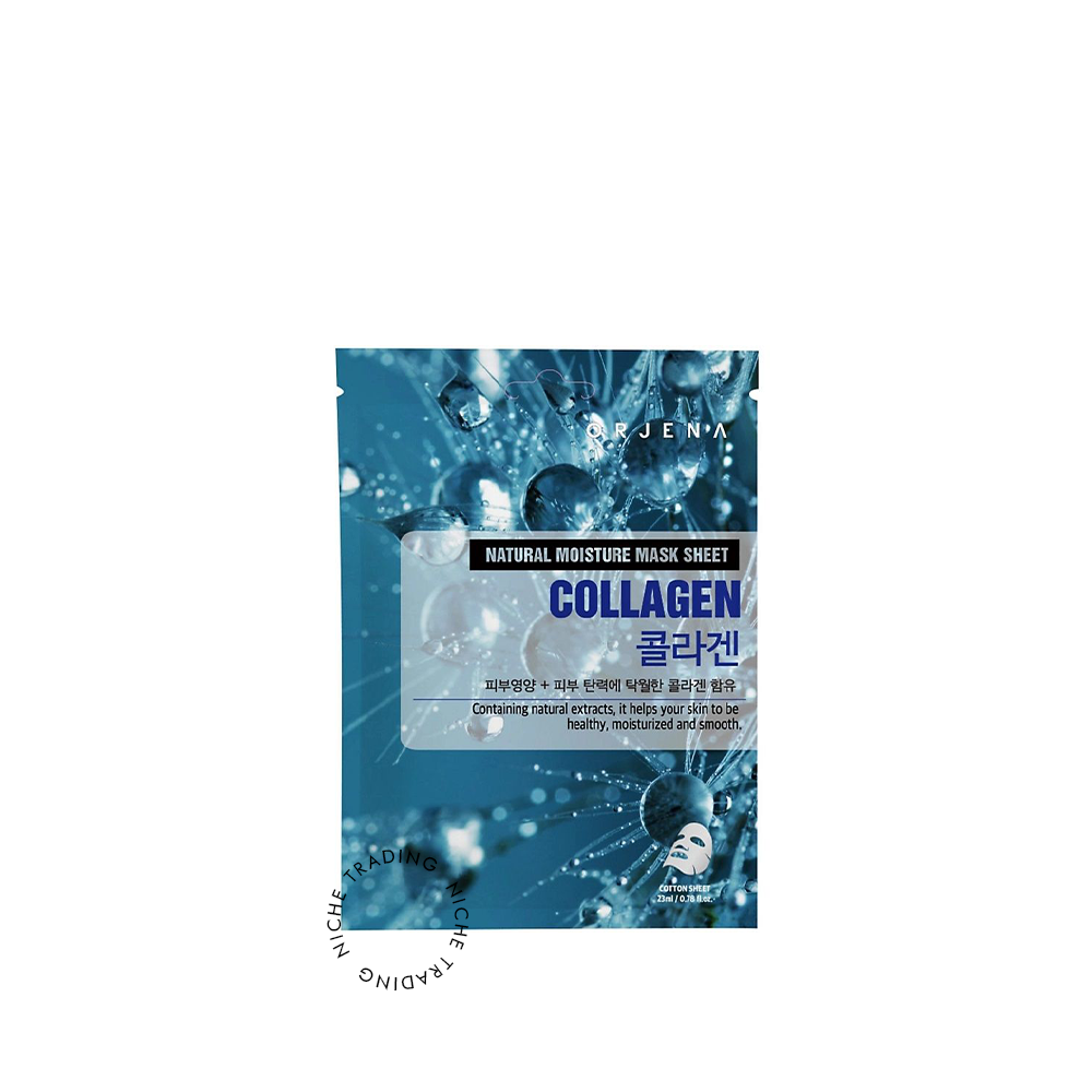 Orjena Natural Moisture Mask Sheet Collagen 23ml - Orjena | Niche Trading Qatar