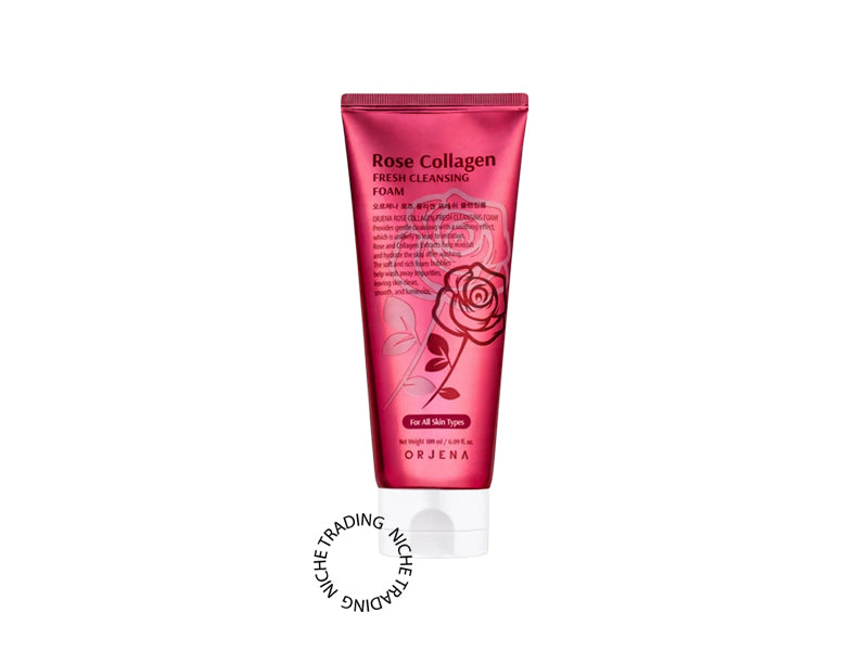 Orjena Rose Collagen Fresh Cleansing Foam 180ml - Orjena | Niche Trading Qatar
