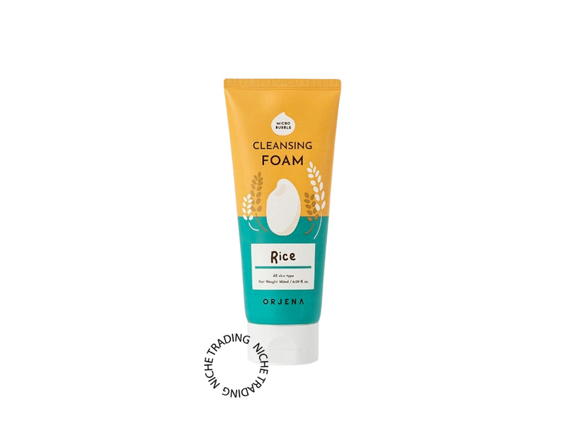 Orjena Smile Day Cleansing Foam Rice 180ml - Orjena | Niche Trading Qatar