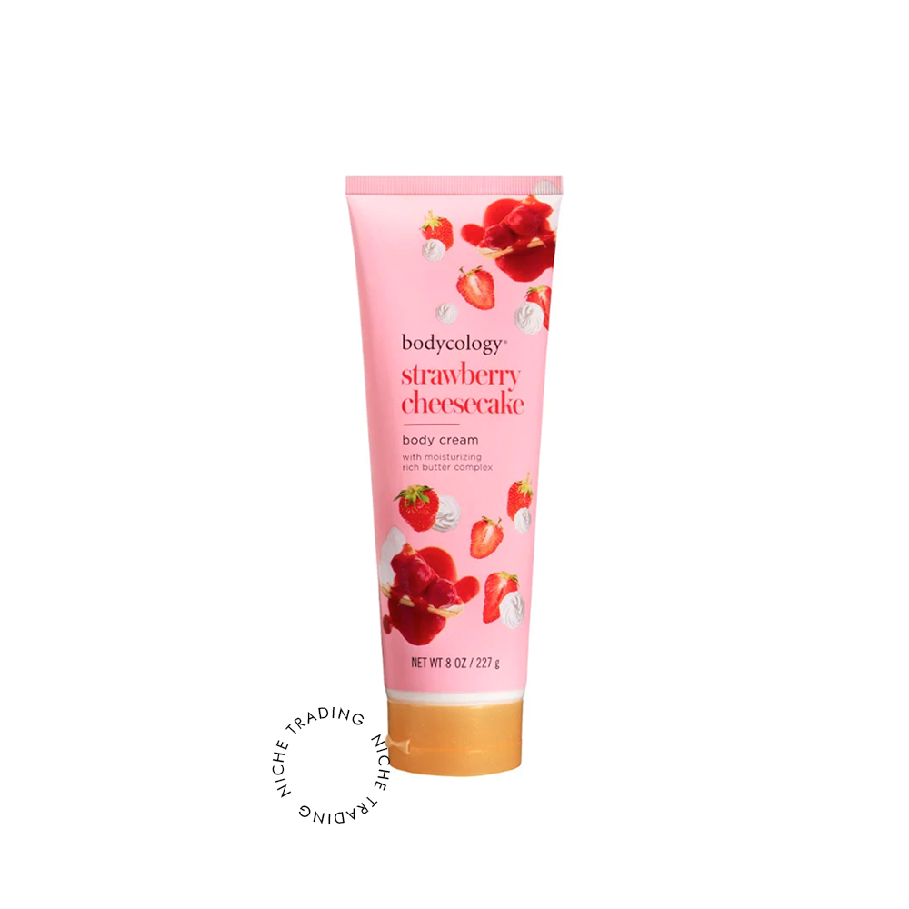 BodyCology Strawberry Cheesecake Body Cream 227ml - Bodycology | Niche Trading Qatar