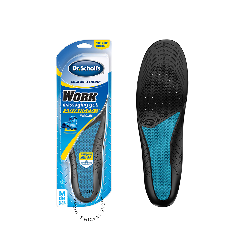 Dr. Scholl’s Work Insoles with Massaging Gel (M)